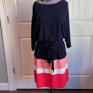 J. Howard Dress size 14 navy blue